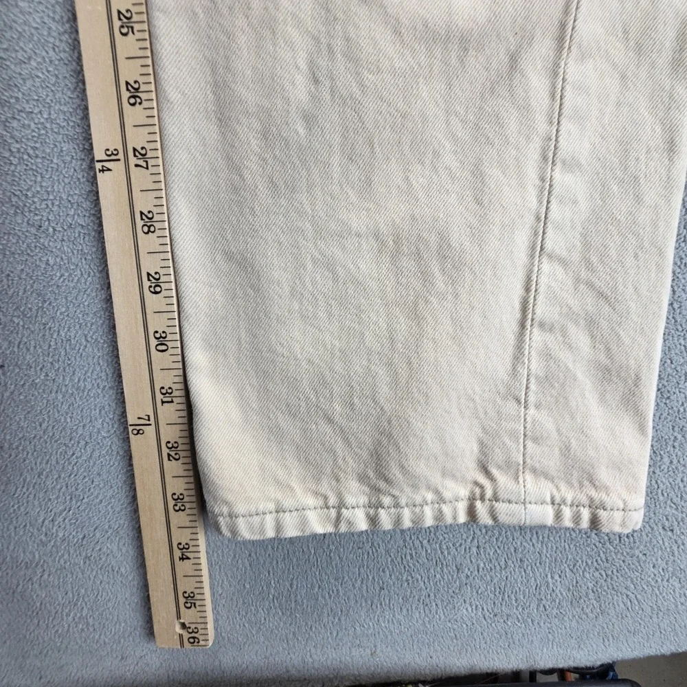Vintage Levis 501 Jeans Mens Beige‎ Straight Button Fly USA Stains Fits 32x34